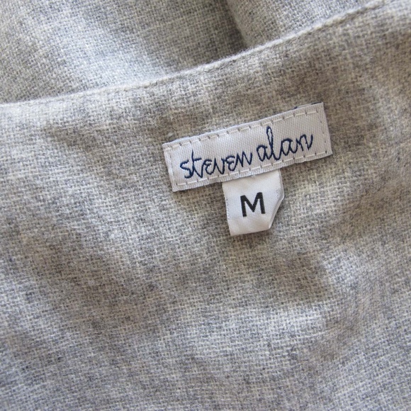 Steven Alan Gray Wool Mini Dress Pinafore M - Picture 4 of 6
